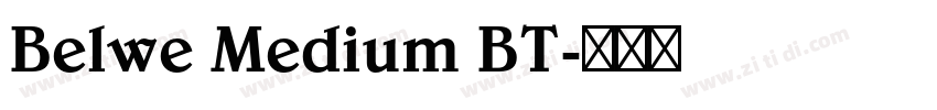 Belwe Medium BT字体转换